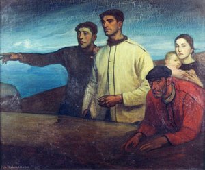 Pescadores - La Galerna — Aurelio Arteta