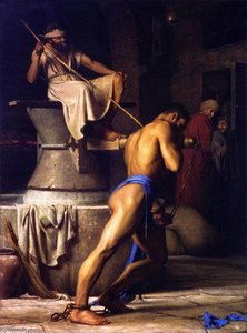 Samson And The Philistines — Carl Heinrich Bloch