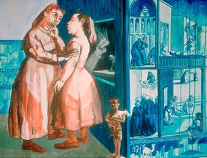 Study For 'crivelli's Garden' (the Visitation) — Paula Figueiroa Rego