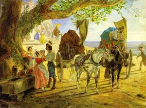 Fete In Albano — Karl Pavlovich Brulloff