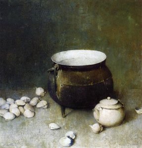 Iron Kettle And Clams — Soren Emil Carlsen