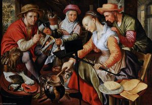 A Dutch Kitchen Scene — Joachim Beuckelaer