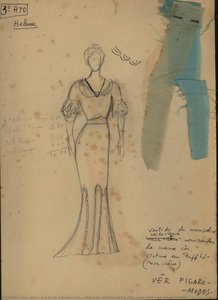 Sketch For Costume Of The Play Uncle Vanya, By Anton Chekhov — Athos Bulcão De Almeida Lima