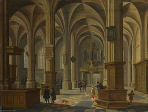 Interior Of St Cunerakerk, Rhenen — Bartholomeus Corneliszoon Van Bassen