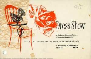 Dress Show Invitation — Unidentified Artist, Harper's Weekly