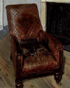 Armchair By The Fireplace — Lucian Freud