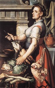 Cook In Front Of The Stove — Pieter Aertsen
