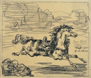 Cavallo Fuggente 1 — Giorgio De Chirico