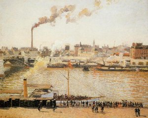 Rouen, Saint Sever: Morgenen — Camille Pissarro