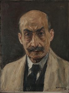 Bust Selfportrait In Paiting Overall — Max Liebermann