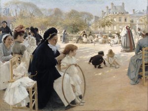 The Luxembourg Gardens, Paris — Albert Edelfelt