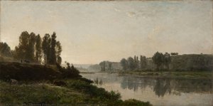 Evening On The Oise — Charles-françois Daubigny