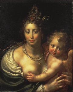 Venus And Cupid — Paulus Moreelse