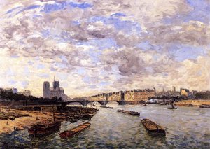 La Siene, Vue Du Pont D'austerlitz — Frank Myers Boggs
