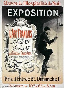 Reproduction Of A Poster Advertising An 'exhibition' — Jules Chéret