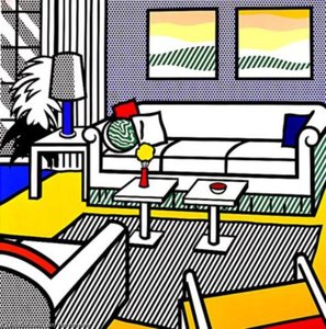 Interior With Restful Paintings — Roy Lichtenstein