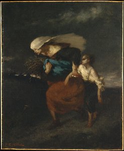 Retreat From The Storm — Jean François Millet The Elder