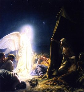 The Shepherds And The Angel — Carl Heinrich Bloch