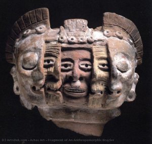 Fragment Of An Anthropomorphic Brazier — Aztec Empire