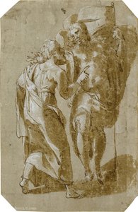 The Incredulity Of St. Thomas — Polidoro Da Caravaggio
