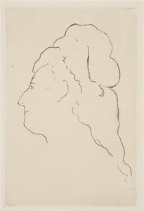 Eva Gonzales, Profil Dreht Sich Nach Links — Édouard Manet