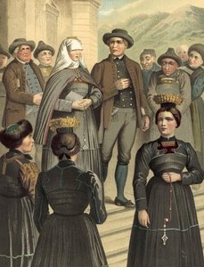 German Costume Vorarlberg Bregenzerwald - — Albert Kretschmer