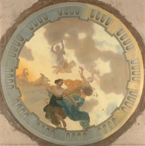 Onderdeel (middendeel) Van Een Plafondschildering Met Als Hoofdvoorstelling Diana En Haar Gezellinnen, Gerard De Lairesse, C. 1676 - C. 1682 — Gérard De Lairesse