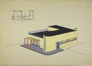 Untitled (dessau-törten Housing Estate, Fieger House, View And Groundplans) — Carl Fieger
