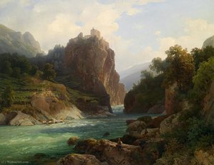 Look At The Zenoburg Near Merano — Thomas Ender