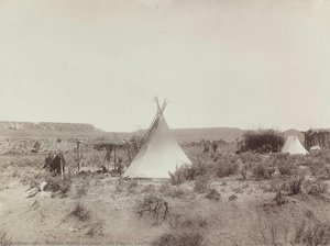 Ute Tepee. Los Pinos Agency — William Henry Jackson