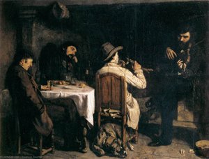 Pośposobienie Po Kolacji W Ornansie — Gustaw Courbet