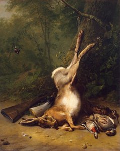 Still-life With A Hare — Ežėn Josė Just Verbokhovenas