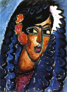 Principessa Con Fiore Bianco — Alexej Von Jawlensky
