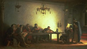 The Reading Of The Bible By The Rabbis (a Souvenir Of Morocco) — Jean Jules Antoine Lecomte Du Nouy