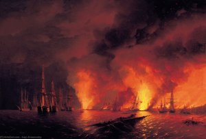 Battle Of Sinop — Ivan Konstantinovich Aivazovsky