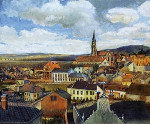 View From The Drawing Classroom, Klosterneuburg — Egon Schiele