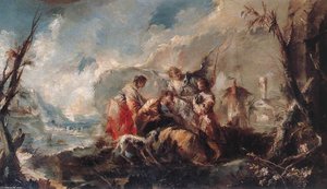 The Healing Of Tobias's Father — Gianantonio Guardi