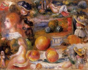 Studies: Woman's Heads, Nudes, Landscapes And Peaches — Pierre-auguste Renoir