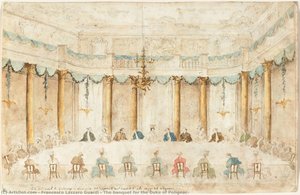 The Banquet For The Duke Of Polignac — Francesco Lazzaro Guardi