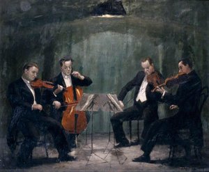 The Griller Quartet Sidney Griller (1911–1993), Cbe, Fram (leader), Colin Hampton (1911–1996), Fram (cello), Philip Burton (1907–1961), Fram (viola), And Jack O'brien (b.1909), Fram (violin) — Henry Marvell Carr