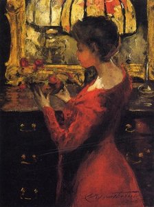 Crimson Roses — Charles Webster Hawthorne