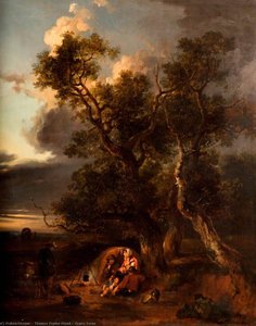 Gypsy Scene — Thomas Peploe Wood