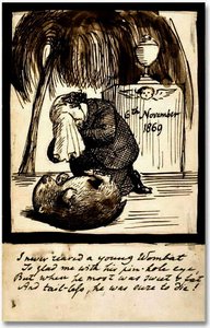 Rossetti Lamentando La Morte Della Sua Wombat — Dante Gabriel Rossetti