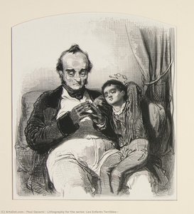 Lithography For The Series "les Enfants Terribles'' — Paul Gavarni