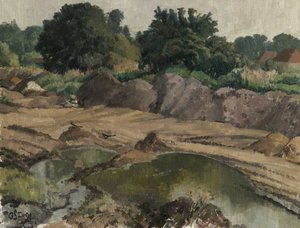Wasteland With Magpies — Geoffrey Scowcroft Fletcher