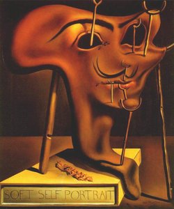Soft Self-portrait With Grilled Bacon, 1941 — Salvador Dalí