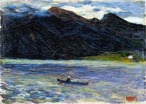 Lac Avec Bateau — Wassily Wassilyevich Kandinsky