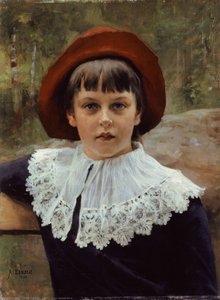 Portrait Of The Artist's Sister Berta Edelfelt — Albert Edelfelt