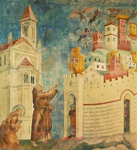 Legende Von St. Franz - Exorzismus Der Dämonen In Arezzo — Giotto Di Bondone