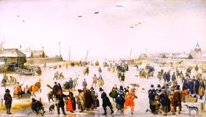 Winter Scene On A Frozen Canal — Hendrick Avercamp